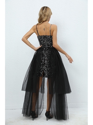 SS2247 Summer Two-Piece Women's Elegant Party Luxurious Sexy Sequin Rhinestone Mesh Dress DHL/Fedex/UPS/EMS Shipping 3-7 Days