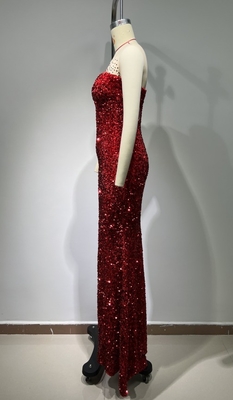ED2664 Shimmering Maxi Evening Dress for Sophisticated and Luxurious Parties without Sleeves