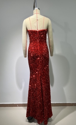 ED2664 Shimmering Maxi Evening Dress for Sophisticated and Luxurious Parties without Sleeves