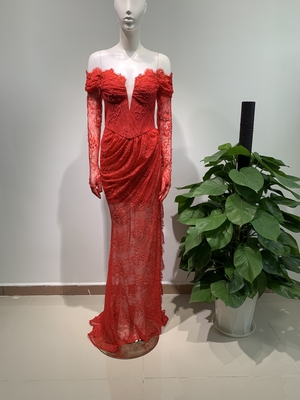Eco-friendly ED2648 Sexy 2024 Party Dress with Gloves for Women's Fashion and Special Occasions Other Printing Methods
