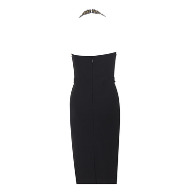 Polyester BASICS SB3310 Sleeveless Sequin Party Dress with Intricate Water Drill Embellishments