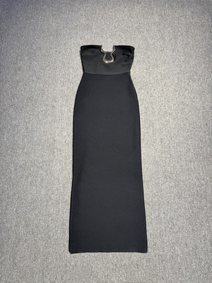 Kimsheinfashion SB3306 Summer Cocktail Party Elegant Bandage Dress Strapless Sexy Dress for Your Sophisticated Look