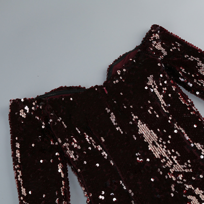 LS2595 Women's Off-Shoulder Sequin Dress Latest Release for Elegant and Casual Get-Togethers
