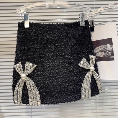 SR2279 Kimshein Chic Women's Crystal Two-Piece Dress Set for the Seasons of Autumn Spring and Summer