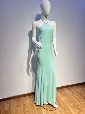 SB3119 Mesh Perspective Vacation Elegant Casual Mermaid Beach Dress with No Sleeves and Customizable Logo Placement