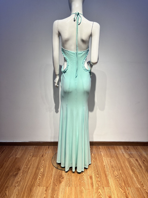 SB3119 Mesh Perspective Vacation Elegant Casual Mermaid Beach Dress with No Sleeves and Customizable Logo Placement