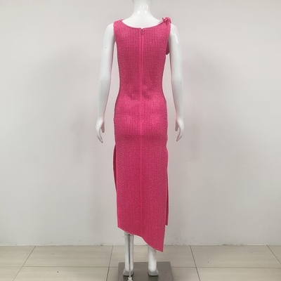 Kimshein Fashion Women's Sexy Club Party Dress Sleeveless Beaded Bandage Dress with Beaded Details Bandage Fabric