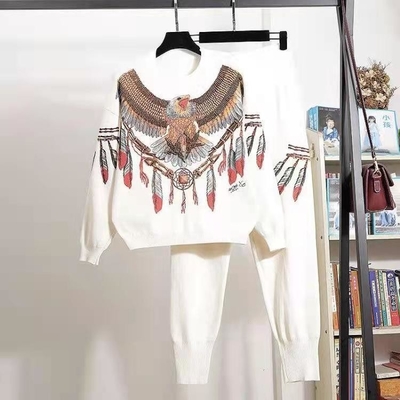 WC2205 Women's Fashion Two-Piece Sweater Set The Ultimate Winter Fashion Statement