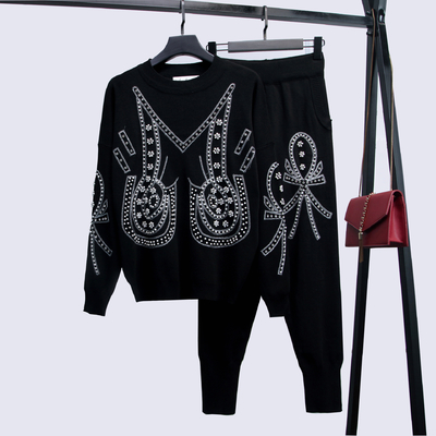 WC2204 Jin Xin Fashion Women's Winter Casual Wear Two-Piece Set with 7-Day Fast Sampling and Intelligent Tracking Support