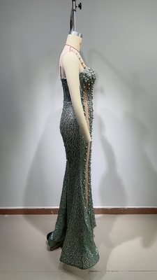 Blue Satin Dress with Off-Shoulder Design and Beautiful Rhinestone Embellishments Tailored to Your Specifications