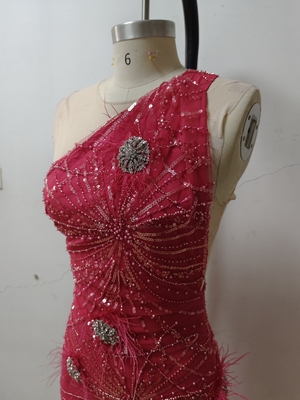 Customizable Sample SB2809 Sexy One-Shoulder Sleeveless Bodycon Cocktail Dress for Leisure and Fashionable Sophistication