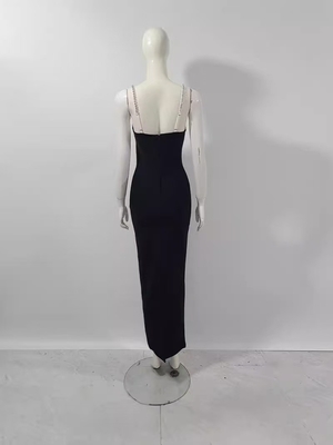 Kimshein Gold Snow Luxurious Party Long Midi Dress Bandage Jumpsuit Slim Fit Bodysuit 260g Fabric Weight Super Thin Size
