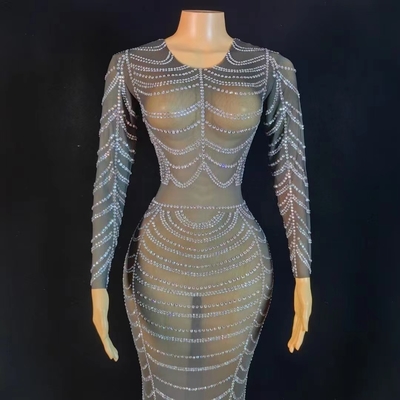 AD1841 Long Sleeve Evening Dress A Stunning Choice for Adults Who Want to Make a Statement at Parties and Nightclubs