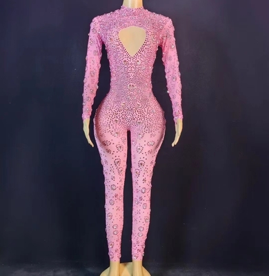 AD2083 Women's Glitter Printed Bodysuit for Stage Performances and Dance Shows in Eye-Catching Design from Guangdong