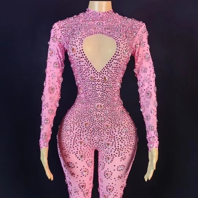 AD2083 Women's Glitter Printed Bodysuit for Stage Performances and Dance Shows in Eye-Catching Design from Guangdong