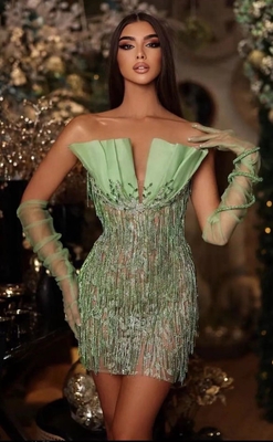 ED2601 Off-Shoulder Mini Dress 7-Day Quick Sample Turnaround for Fashionable and Elegant Women at Luxurious Party