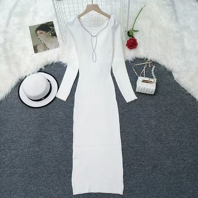 KD2318 Fashionable Winter Women's Elegant Mature Knit Dress Popular Women's Daily Life for Sophisticated and Stylish Look