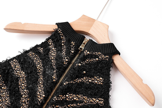 BLAZER Type Tops SR2259 Black Women's Suit 7-Day Fast Sampling and Intelligent Tracking for Fashionable Look