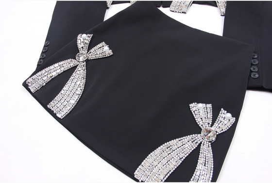 Customized Women's Clothing Kimshein SR2265 Elegant Two-Piece Fashion Set with Printing Method and Accepts Custom Logo