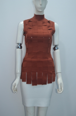 Knee-Length Cross-Border E-Commerce Assembled Grid Fashionable and Elegant Summer Sleeveless Casual Dress Two-Piece Set