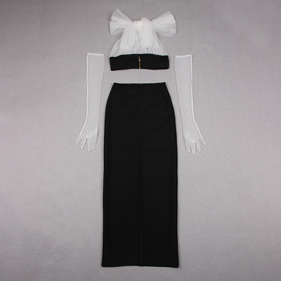 Summer Short Sleeve Two-Piece Set with Decorative Pleated Skirt SS2270 The Perfect Combination of Style and Comfort