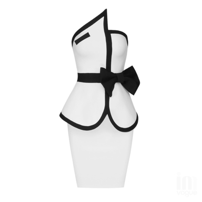 BD2139 2021 Autumn Fashion Women's Off-Shoulder Butterfly Bow Bandage Dress Set with Zipper Decoration and without Sleeves