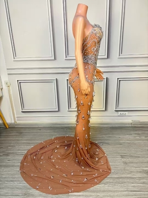 AD2375 Luxurious Wedding Cocktail Dress for Women 7 Days Fast Sampling Intelligent Tracking Supported Sparkling Rhinestones