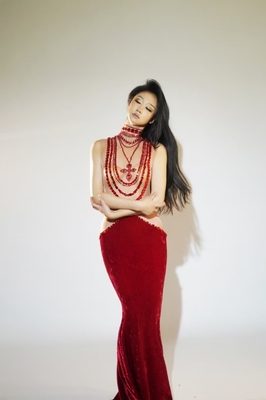 KIMSHEIN Elegant Cocktail Dress for Women AD2437 Sleeveless Evening Gown in Luxurious Velvet