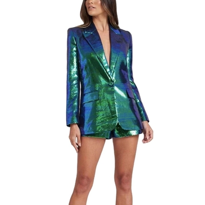 Spring Season SR2221 Shiny and Sexy Sequin Dress Set for Women's Party Night Disco Outfit in Polyester Material