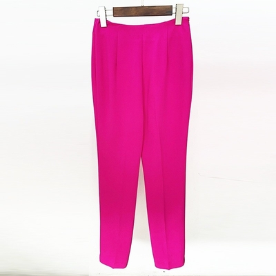 Elegant Women's Luxurious Pearl Two-Piece Party Office Suit with Regular Sleeves and Polyester Cotton Blend Material Type