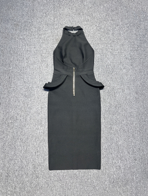 SB3199 Round Neck Open Back Evening Dress with Zipper Intelligent Tracking and Customizable Logo Placement Support