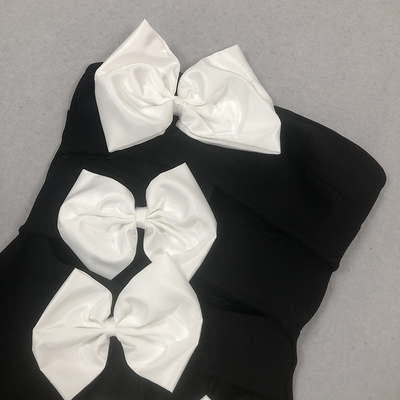 Natural Waistline Sexy Cutout Bandage Bodycon Dress with Off-Shoulder Design and Butterfly Bow for Party Evening Gown