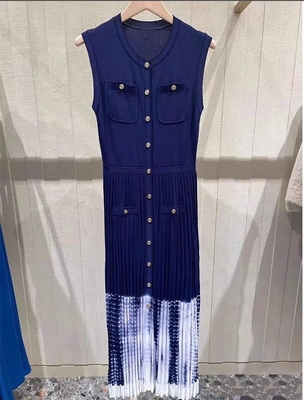 Customizable Women's Fashion Holiday Dress KD2300 Elegant and Sleeveless Knitted Dress for Formal Events Made