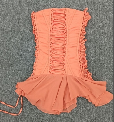 Off-Shoulder Custom Logo Mini Dress Breathable and Stylish for Women's Summer Parties in Polyester Fabric
