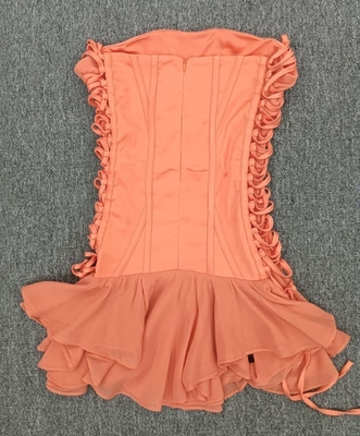 Off-Shoulder Custom Logo Mini Dress Breathable and Stylish for Women's Summer Parties in Polyester Fabric