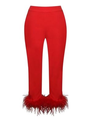 SR2231 Fashion Women's Luxurious Two-Piece Feather Sexy Club Set Luxurious Look and Feel with Polyester Material Printing