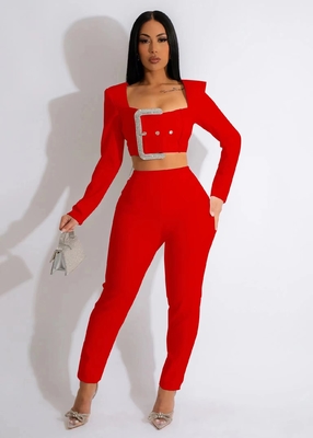 SR2237 Design Spring Autumn Two-Piece Women's Sexy Elegant Long Sleeve Jacket Set with 7-Day Fast Sampling and Material