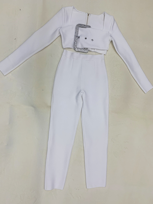 SR2237 Design Spring Autumn Two-Piece Women's Sexy Elegant Long Sleeve Jacket Set with 7-Day Fast Sampling and Material