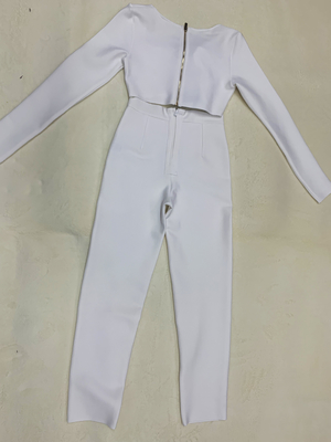 SR2237 Design Spring Autumn Two-Piece Women's Sexy Elegant Long Sleeve Jacket Set with 7-Day Fast Sampling and Material