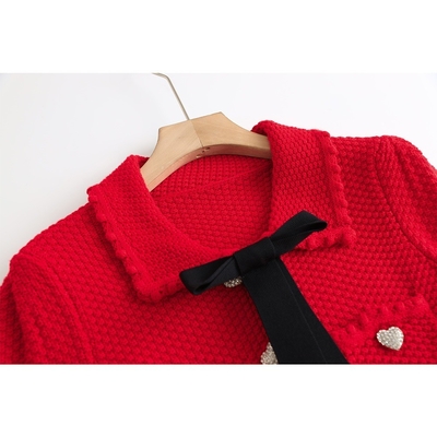 SR2225 Knitted Mini Dress Women's Top and Skirt Set Luxury Fashion Two-Piece Set for Women's Clothing