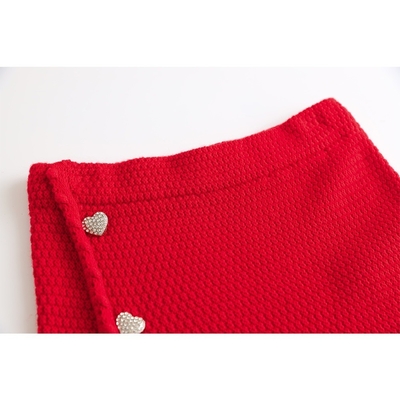 SR2225 Knitted Mini Dress Women's Top and Skirt Set Luxury Fashion Two-Piece Set for Women's Clothing