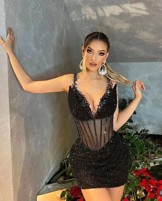 ED2486 Luxury Fashion Deep V-neck Sequin Sexy Evening Dress for Women Customizable Fast Shipping Limited Stock Exclusive Design
