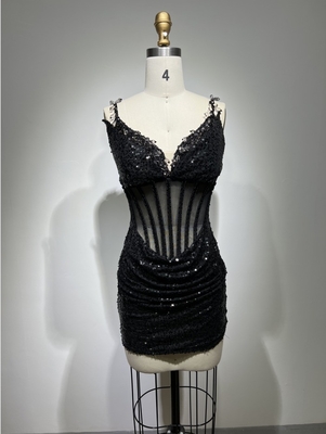 ED2486 Luxury Fashion Deep V-neck Sequin Sexy Evening Dress for Women Customizable Fast Shipping Limited Stock Exclusive Design