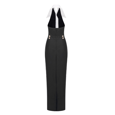 240g Fabric Weight Decorated with Ruffles SB3203 Solid Sexy Off-Shoulder Backless Bodycon Dress for Women