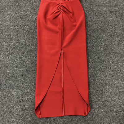 LS2540 Kimshein Fashion Collection Natural Waistline V-neck Bandage Dress for Women's Sophisticated Appearance