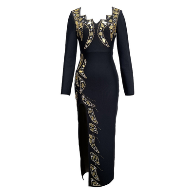 600 Spring LS2541 Kimshein Fashion Dress for Women Shiny Party Bandage Dress Limited Stock Spring Collection