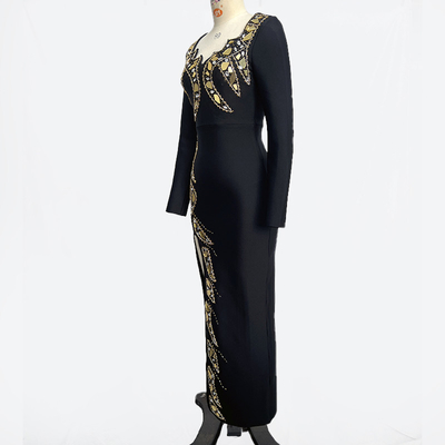 600 Spring LS2541 Kimshein Fashion Dress for Women Shiny Party Bandage Dress Limited Stock Spring Collection