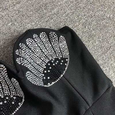 7-Day Fast Sampling Sexy Off-Shoulder Beaded Bodycon Midi Dress with Elegant Bandage and Breathable Natural Waistline