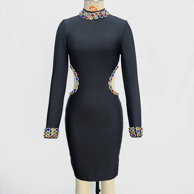 LS2543 End Fashion Party Crystal Mini Skirt Bandage Skirt with 7-Day Fast Sampling and Intelligent Tracking Support