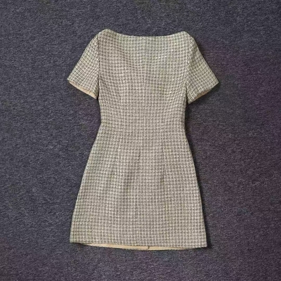 Eco-friendly Knitted Material KD2321 Women's Sexy Party Dress Summer Short Sequin Women's Fashion One-line Dress